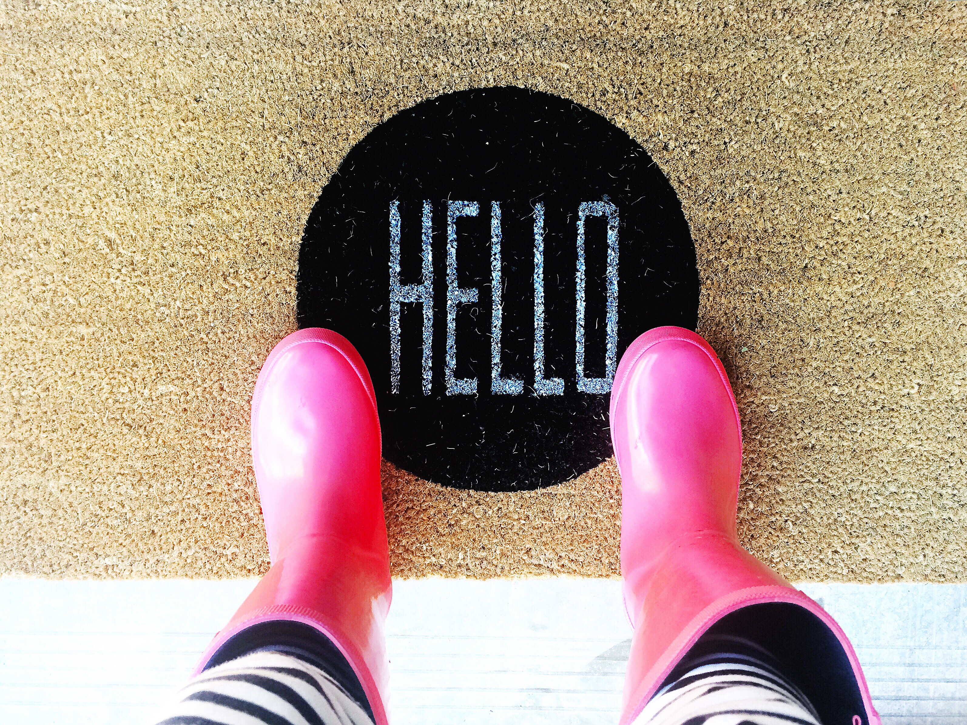 Hello welcome doormat